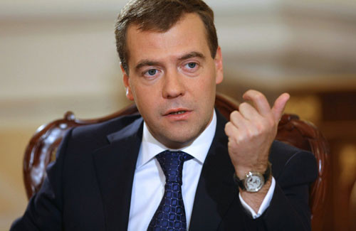 Thủ tướng Nga Dmitry Medvedev 