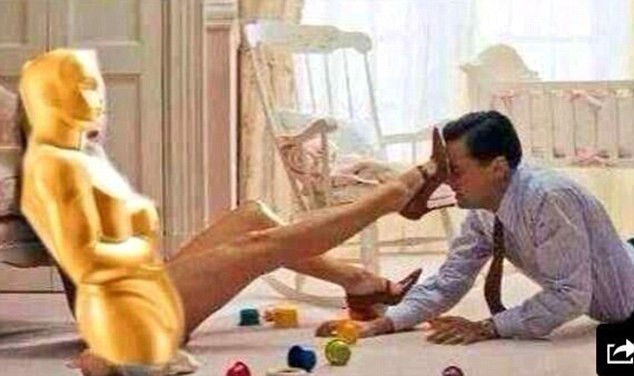 Ảnh chế hài hước Leonardo DiCaprio trượt giải Oscar
