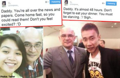 Con gái tiếp viên Malaysia thổn thức gọi cha về