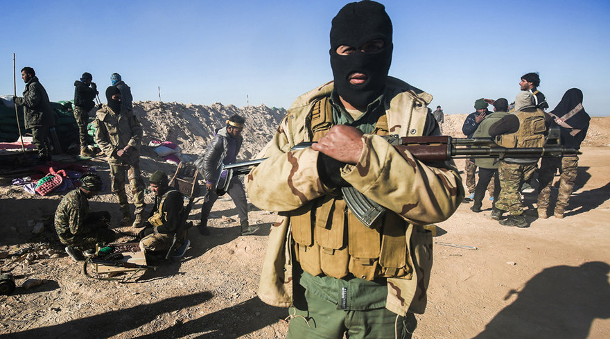 Một thành viên của lực lượng bán quân sự Hashed al-Shaabi.