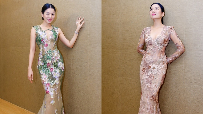 Lệ Quyên chọn váy khoe ngực sexy