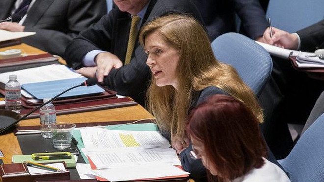 Đại sứ Mỹ tại Liên Hợp Quốc Samantha Power không loại trừ khả năng Nga hỗ trợ kỹ thuật (Ảnh: SMH)