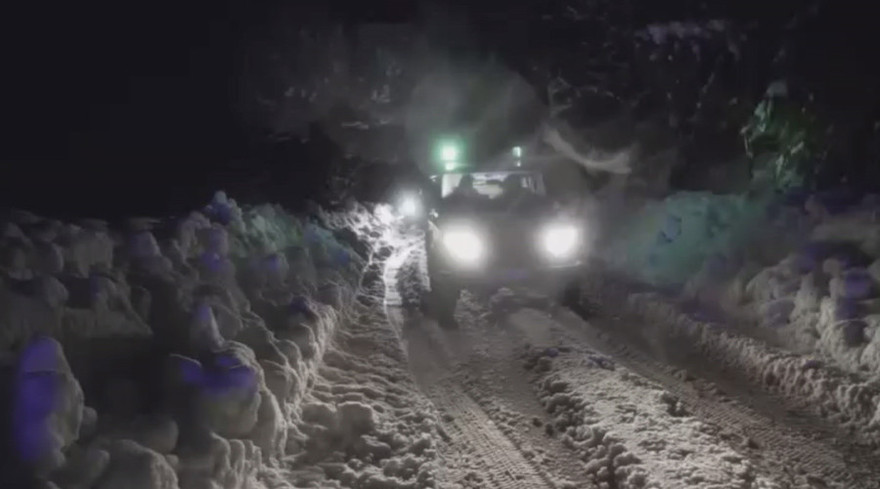 Vụ lở tuyết kinh hoàng xảy ra ở Pescara, Abruzzo, Ý. 