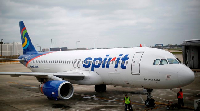 Một máy bay của hãng Spirit Airlines. 