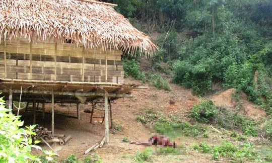 Hiện trường vụ thảm sát. Ảnh: Người lao động.