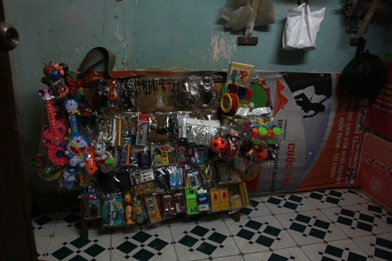 Căn phòng trọ nơi chị Nhàn tạm trú.