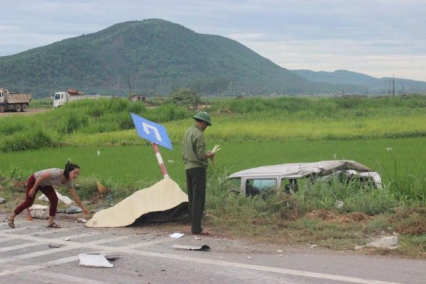 Vụ tại nạn khiến 1 người tử vong tại chỗ.