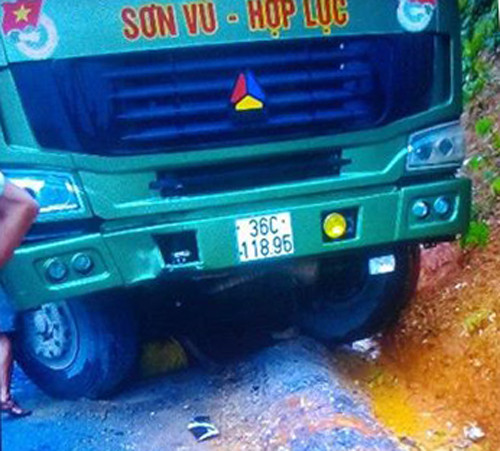 Hiện trường vụ tai nạn. Ảnh: CTV