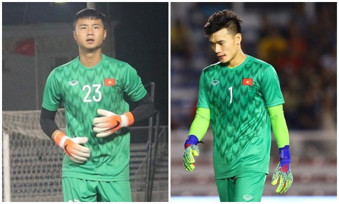 Bùi Tiến Dũng và Văn Toản đều mắc sai lầm trong các trận đấu gần đây. HLV Park Hang Seo sẽ chọn ai?