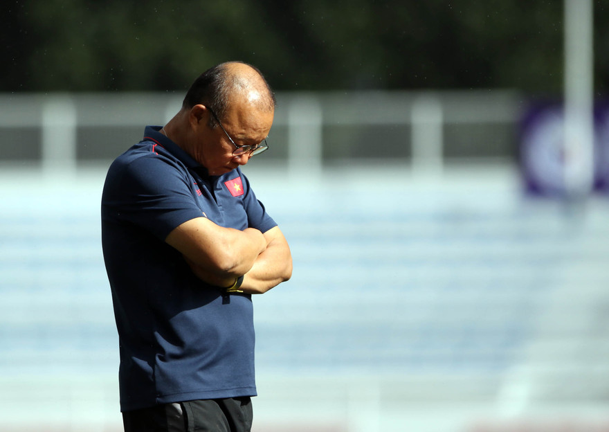 HLV Park Hang Seo đang chịu sức ép rất lớn với nhiệm vụ đoạt đưa U22 Việt Nam đoạt HCV SEA Games 30.