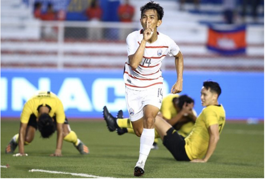 Keo Sokpheng đã có 3 bàn thắng cho U22 Campuchia ở SEA Games 30.