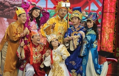 Các vai chính trong Táo quân 2015. Ảnh: VTV