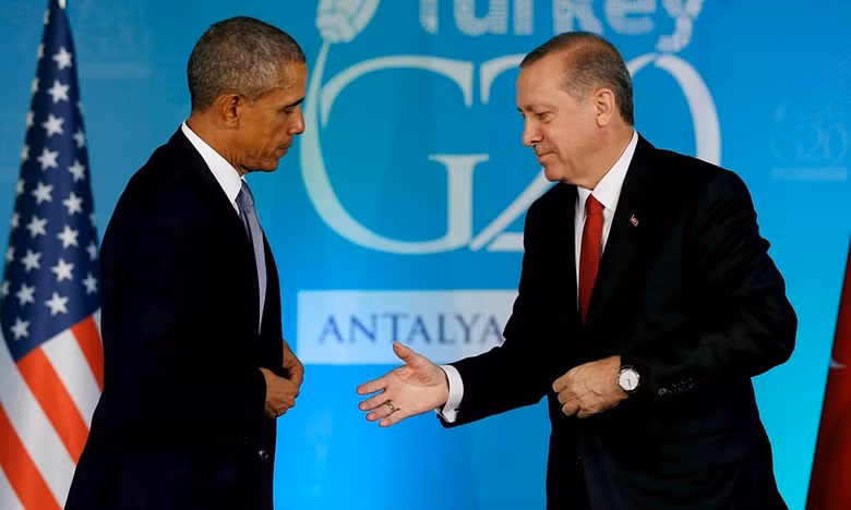 Ông Obama và Tổng thống Thổ Nhĩ Kỳ Erdogan tại Hội nghị G20.