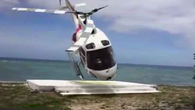 Chiếc máy bay đang chuẩn bị hạ cánh thì bị chao đảo và mất kiểm soát