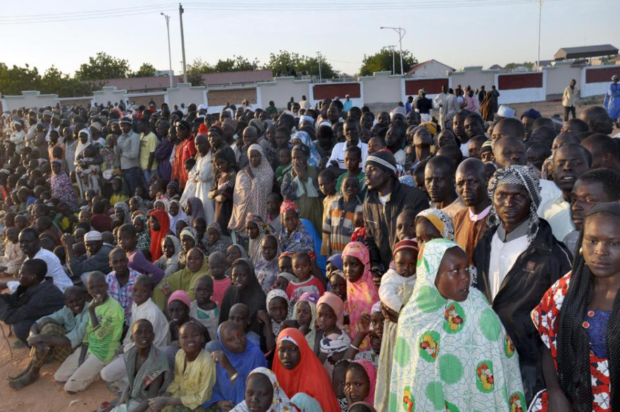 Người dân Nigeria ở thị trấn Baga