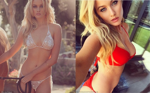 Diện bikini, người đẹp tóc vàng khoe đường cong gây mê