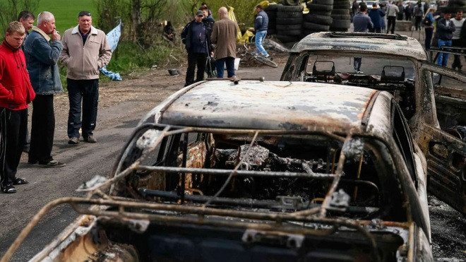 Hiện trường vụ tấn công. Ảnh: Reuters