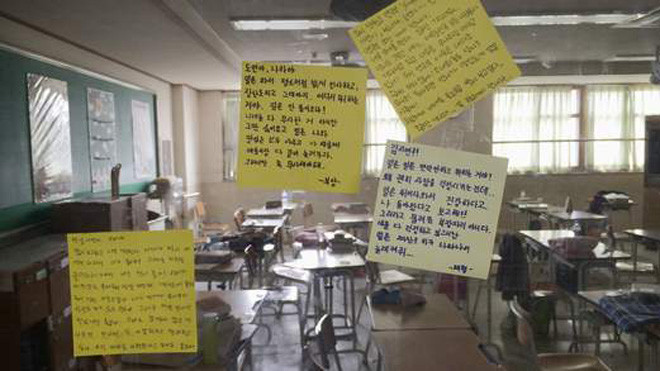 Những tin nhắn dành cho các bạn học trên cửa sổ 