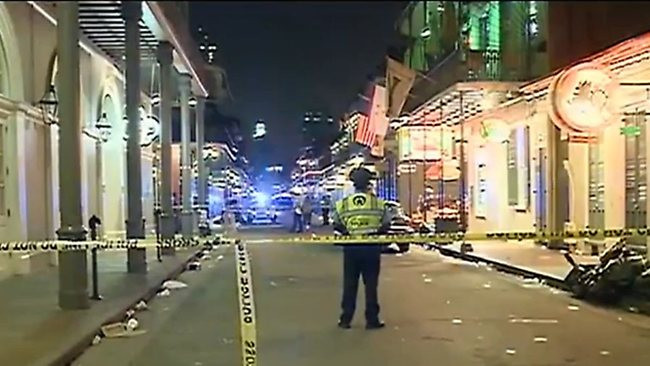 Cảnh sát có mặt tai hiện trường vụ xả súng ở New Orleans