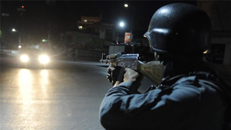 Lực lượng an ninh được triển khai ở Wazir Akbar Khan