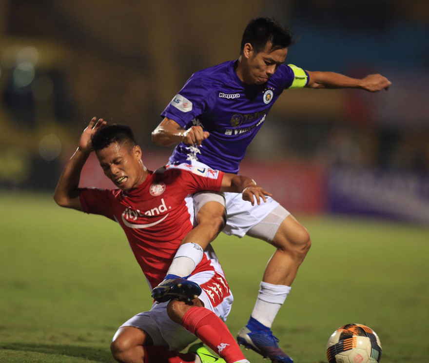 Văn Quyết đang có phong độ ổn định trong màu áo CLB Hà Nội.