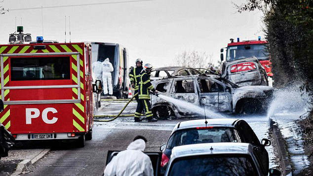 Hiện trường vụ cướp vàng ở Pháp