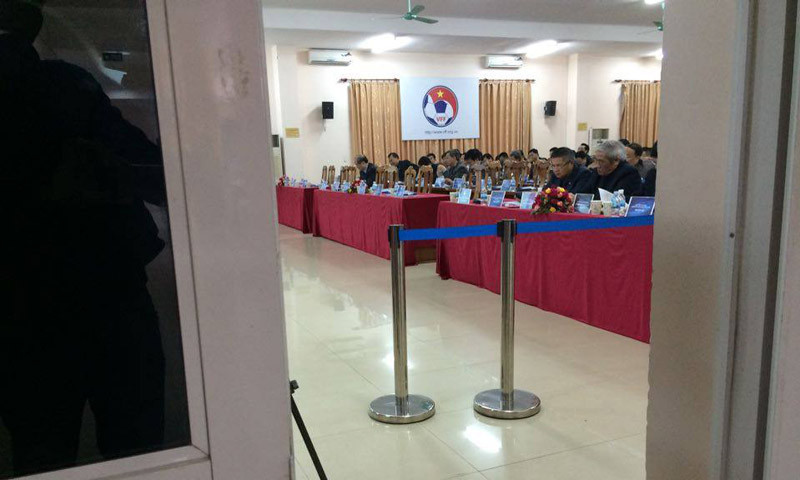 Hàng ghế đầu ở đại hội VFF vắng tanh