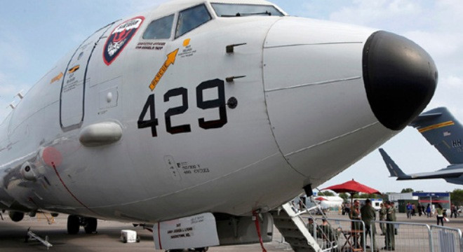 Máy bay do thám P8-Poseidon của Mỹ trong triển lãm hồi tháng 2/2014 tại Singapore