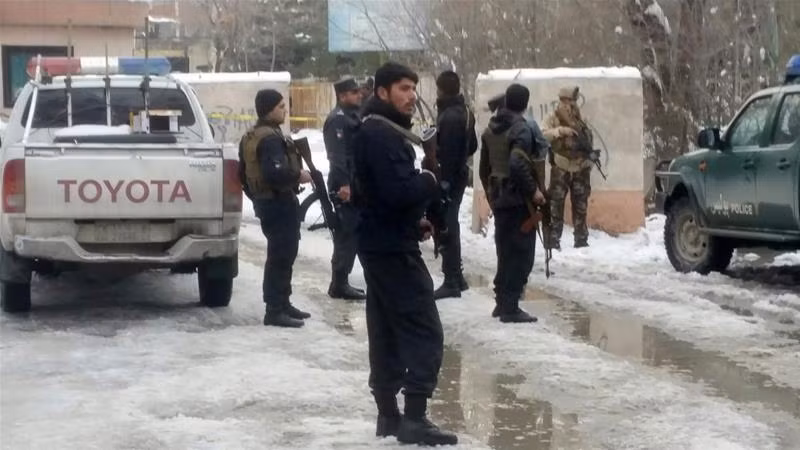 Cảnh sát bên ngoài hiện trường vụ tấn công Tòa án Tối cao Afghanistan