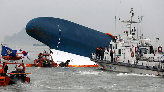 Hiện trường chìm phà Sewol