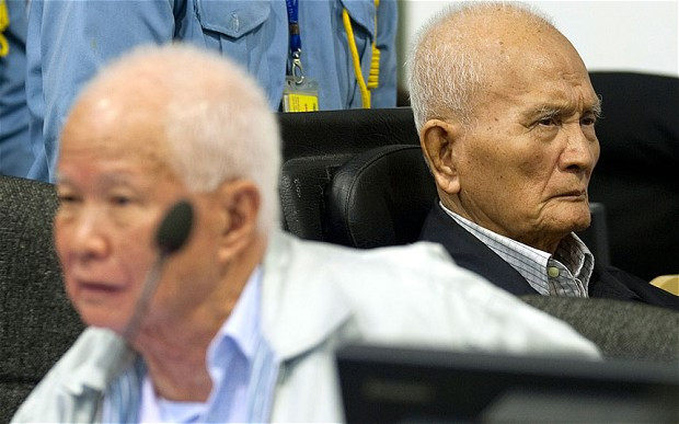 Hai cựu thủ lĩnh Khieu Samphan và Nuon Chea