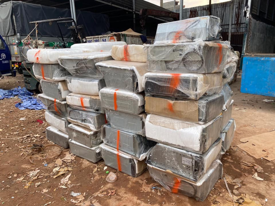 Số hàng điện máy đã qua sử dụng nhập lậu bị lực lượng chức năng phát hiện