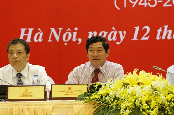 Theo ông Huỳnh Vĩnh Ái, Thứ trưởng Bộ VHTT&DL, Lễ kỷ niệm 70 năm Cách mạng Tháng 8 và Quốc khánh mùng 2/9 sẽ được tổ chức trang trọng, ý nghĩa và tiết kiệm. (Ảnh Như Ý)