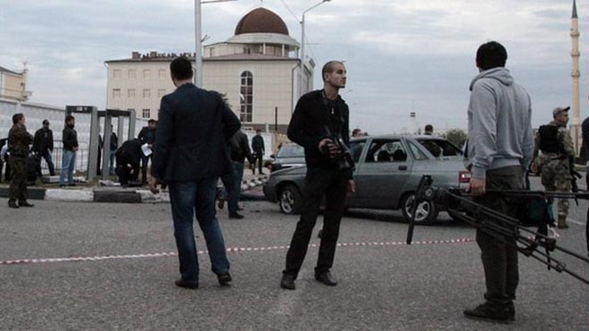 Khu vực xảy ra vụ tấn công. Ảnh: BBC