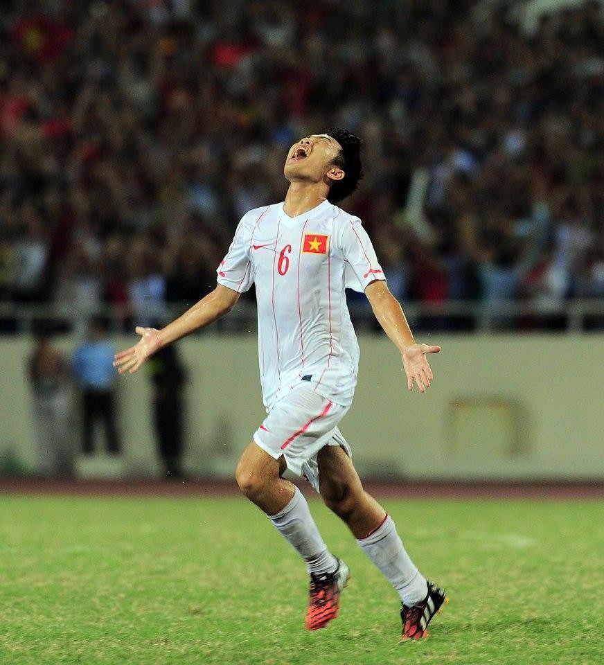 Xuân Trường trong màu áo tuyển quốc gia Việt Nam