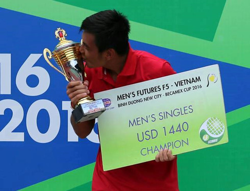 Hoàng Nam tăng hạng mạnh mẽ nhờ chức vô địch giải Việt Nam F5 Futures.