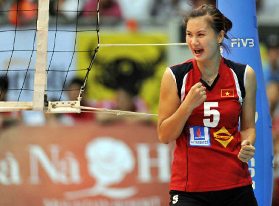 Hoa khôi bóng chuyền Phạm Thị Kim Huệ