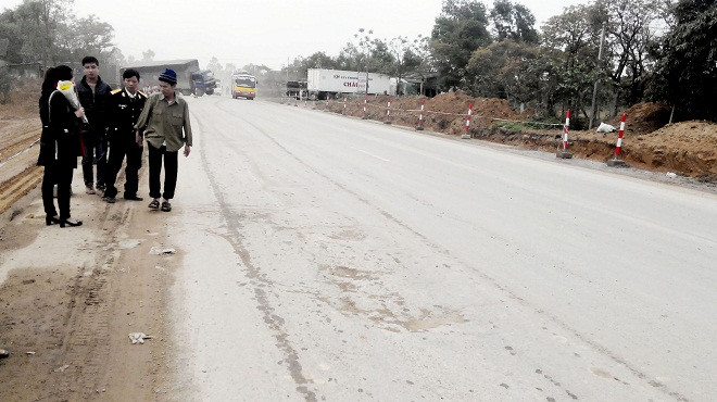 Hiện trường vụ tai nạn 