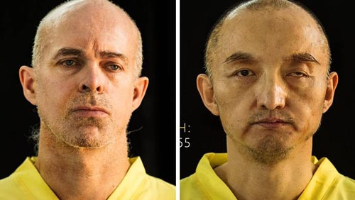 Con tin người Na Uy Ole Johan Grimsgaard-Ofstad (trái) và Fan Jinghui người Trung Quốc 