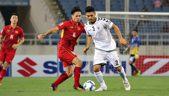 Công Phượng và các đồng đội đã có trận đấu rất vất vả trước Afghanistan hôm 14/11.