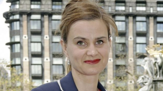 Nữ nghị sĩ Jo Cox. Ảnh: BBC