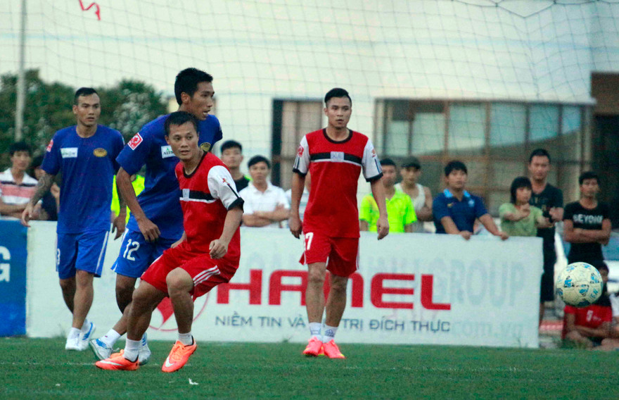 Tuyển thủ quốc gia Thành Lương trong màu áo Hải Anh