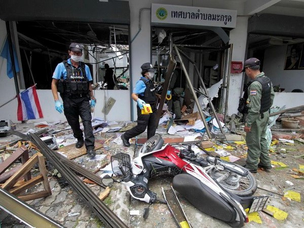 Hiện trường vụ đánh bom