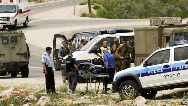 Hiện trường vụ tấn công ở bờ Tây hôm 8/4