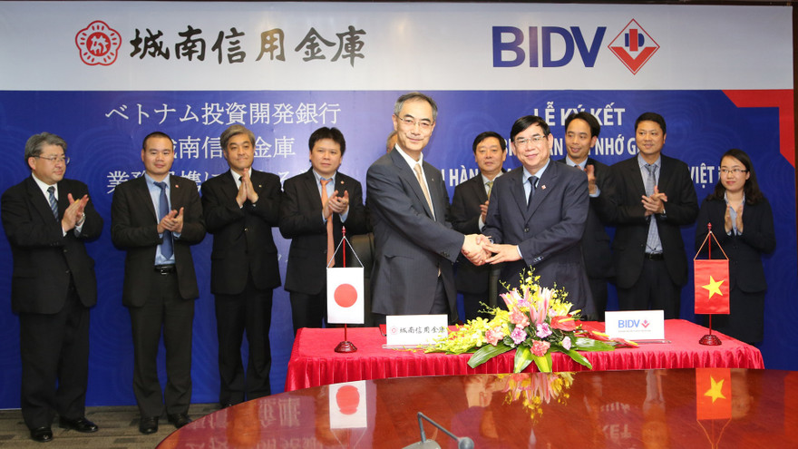  BIDV ký kết Biên bản ghi nhớ với Ngân hàng Johnan Shinkin