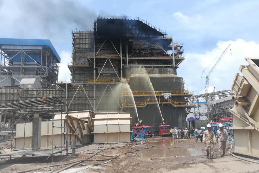 Cháy tại công trường Nhà máy Nhiệt điện Duyên Hải 3 mở rộng