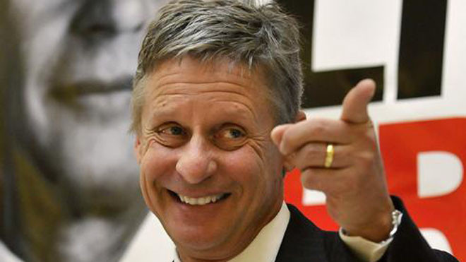 Ứng viên Tổng thống đảng Tự do Gary Johnson
