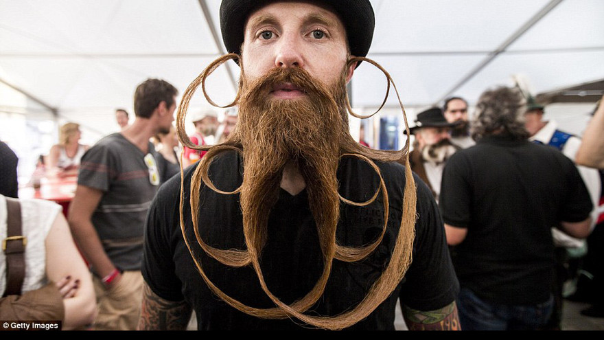 Một thí sinh trong cuộc thi Vô địch Râu Thế giới