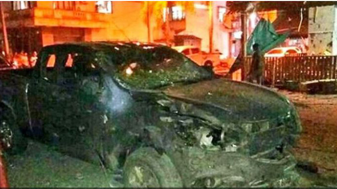 Hiện trường vụ đánh bom tối ngày 23/8 ở Pattani