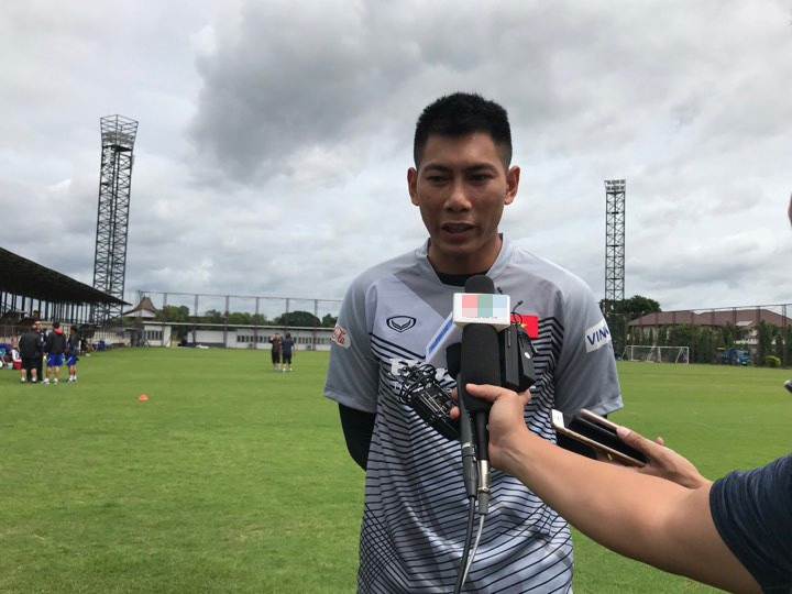 Thủ môn Tuấn Mạnh tự tin tuyển Việt Nam sẽ có trận đấu tốt trước Thái Lan.